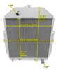 All-Aluminum Radiator 1942-1952 Ford Truck with Chevy Conversion - image 4