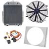 Radiator with Shroud and Fan Control Kit 1942-1952 Ford Flathead Truck - image 1