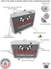 EC8164 All-Aluminum 2-Row Radiator for 1961-1964 Ford F-Series Truck with Factory V8 - image 3