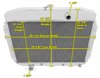 EC8164 All-Aluminum 2-Row Radiator for 1961-1964 Ford F-Series Truck with Factory V8 - image 4