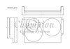 FS1671-2X13 Aluminum Fan Shroud for CC1671 Aluminum Radiator & (2) 13 in. Fans - image 2