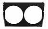 FS281CC-2x13-BLK Aluminum Fan Shroud for 1964-1988 Chevy, Pontiac, Buick, Olds Models [Black] - image 1