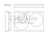 FS367-2X13 Aluminum Fan Shroud for CC367 Aluminum Radiator & (2) 13 in. Fans - image 2