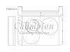 FS4952-2X10 Aluminum Fan Shroud for 1949-1952 Studebaker Pick-Up Trucks