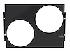 FS5057-BLK Aluminum Fan Shroud for 1955-1957 Chevy 150, 210, Bel Air, Del Ray, Nomad [Black] - image 1