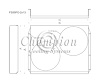 FS55PO-2X13 Aluminum Fan Shroud for Select 1955-1956 Pontiac Vehicles - image 1