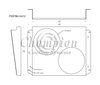 FS57BU-2X12 Aluminum Fan Shroud for 1957 Buick Special - image 2