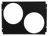 FS65GL-2x12-BLK Aluminum Fan Shroud for Select 1965-1966 Ford & Mercury Vehicles [Black] - image 1