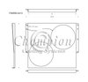 FS8559-2X13 Aluminum Fan Shroud for Select 1955-1959 GMC Trucks - image 2