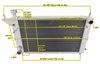 All-Aluminum Radiator 1994-1996 Ford Mustang - image 4