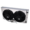 Drag Racing Aluminum Radiator Module Dual 10" SPAL Fans - image 1