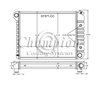 ST571-BLK All-Aluminum Radiator for Select 1965-1988 GM Fullsize V6/V8 Models [Black Finish] - image 3