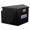 Utility Trailer Tongue Tool Box Black Powdercoated Aluminum Diamond Plate