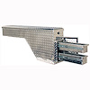 Wheel Well Box w/ Drawers Aluminum Diamond Plate - image 1