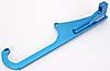 Adjustable Throttle Cable Bracket - Blue Fits 4500 Series Dominator with Morse Style 33-C Cable - image 1