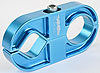 CO2 Bottle Bracket Blue Anodize Finish - image 3