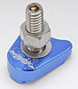 Billet Distributor Hold-Down - Blue Ford V-8 Engines (Excluding FE) - image 3
