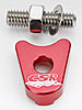 Billet Distributor Hold-Down - Red Ford V-8 Engines (Excluding FE) - image 1