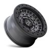 1890BCD-86140G12 BARRICADE Wheel [Size: 18" x 9"] Gun Black w/Black Rock Guard - image 2