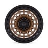 BR014ZB17906800 BR014 SAHARA Wheel [Size: 17" x 9"] Matte Bronze w/Gloss Black Lip - image 3