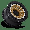 BR016GD17855010N BR016 TUSK Wheel [Size: 17" x 8.50"] Matte Gold w/Machined Ring - image 2