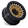 BR016GD17856810N BR016 TUSK Wheel [Size: 17" x 8.50"] Matte Gold w/Machined Ring - image 2
