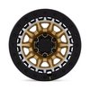 BR016GD17856810N BR016 TUSK Wheel [Size: 17" x 8.50"] Matte Gold w/Machined Ring - image 3
