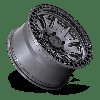 BR001AB17851234 CALICO Wheel [Size: 17" x 8.50"] Matte Gunmetal w/Matte Black Lip - image 2