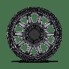BR001AB17851234 CALICO Wheel [Size: 17" x 8.50"] Matte Gunmetal w/Matte Black Lip - image 3