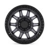 BR001AB20906300 CALICO Wheel [Size: 20" x 9"] Matte Gunmetal w/Matte Black Lip - image 3