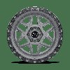 1790KLS-85127G71 KELSO Wheel [Size: 17" x 9"] Battleship Gray w/Black Ring - image 3