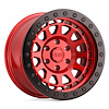 1785PRM006140R12 PRIMM BEADLOCK Wheel [Size: 17" x 8.50"] Candy Red w/Black Bolts - image 1