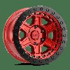 1790REN-26140R12 RENO Wheel [Size: 17" x 9"] Candy Red w/Black Ring/Bolts - image 2