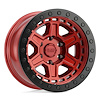 1790REN-85114R71 RENO Wheel [Size: 17" x 9"] Candy Red w/Black Ring/Bolts - image 1