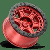 1790REN005127R71 RENO Wheel [Size: 17" x 9"] Candy Red w/Black Ring/Bolts - image 3