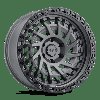 1790SHD-85127G71 SHREDDER Wheel [Size: 17" x 9"] Matte Gunmetal w/Black Ring - image 2