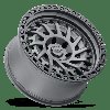 1790SHD-85127G71 SHREDDER Wheel [Size: 17" x 9"] Matte Gunmetal w/Black Ring - image 3