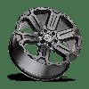 2090WKA126140G12 WANAKA Wheel [Size: 20" x 9"] Matte Gunmetal w/Brushed Face/Gunmetal Tint - image 3