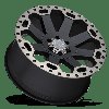 1780WAR355120M76 WARLORD Wheel [Size: 17" x 8"] Matte Black w/Machined Dark Tint - image 3
