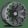 2090WAR126140G12 WARLORD Wheel [Size: 20" x 9"] Matte Gunmetal - image 2