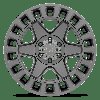 1780YRK386130G84 YORK Wheel [Size: 17" x 8"] Matte Gunmetal - image 4