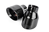 Exhaust Tips 4 in. Outlet, Slash-Cut [Black-Diamond Polished Finish]