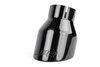 Exhaust Tips 4 in. Outlet, Slash-Cut [Black-Diamond Polished Finish] - image 2