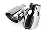 Single-Walled 3.5" Slash-Cut Tips (Polished Silver) - Set of 2