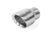 Double-Walled 3.5" Slash-Cut Tips (Brushed Silver) - Set of 2 - image 2