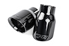 Double-Walled 3.5" Slash-Cut Tips (Diamond Black) - Set of 2