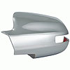 Door Mirror Cover ABS Chrome Plated Plastic - image 1