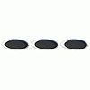 Side Fender Vent 6 pc. Universal Oval Triple Chrome Plated ABS - image 1