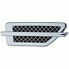 Side Fender Vent 2 pc. Universal 2 5/8 in. x 7 in. Medium Mesh Triple Chrome Plated ABS - image 1