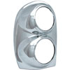 Tail Lamp Bezel Triple Chrome Plated ABS Pair - image 1